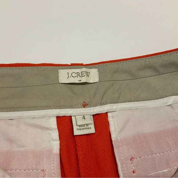 J Crew Burnt Orange Shorts. Size 4 - Picture 7 of 10